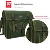 Enhanced Wear-Resistant Canvas Tool Bag for Woodworking, Plumbing, Electrical Maintenance - Multi-functional and Durable Storage Pouch.