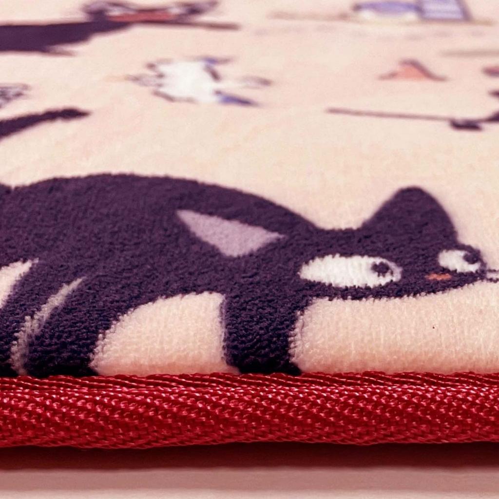 Senko Delivery Service Jiji and the Seaside Fluffy Boa 50 X 80 48520 Kiki's Mat, Approx. Cm, Pink,