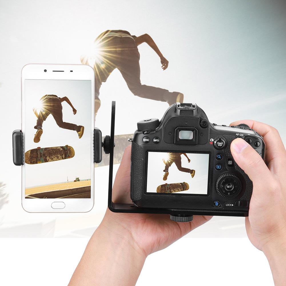 SLR Spiegellose Kamera Befestigungshalterung Handyhalterung Installierbares Handy LED-Licht