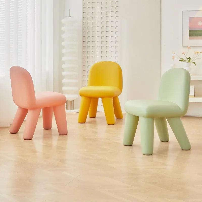 Creative Color Mushroom Dining Chair Thickened Design Can Be Used For Living Room Lounge Chair Bedroom Household Plastic Stool
