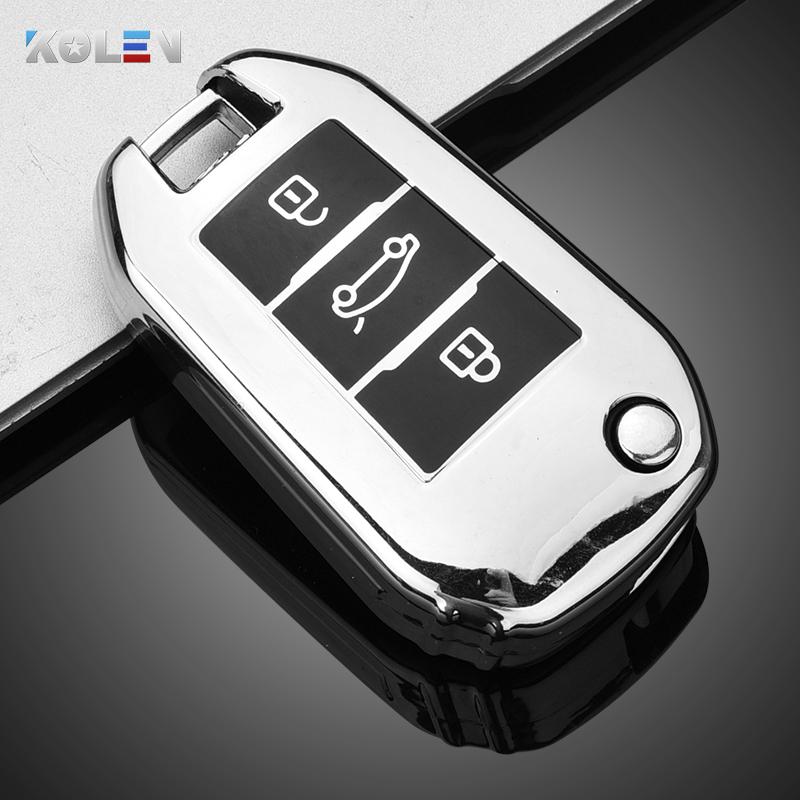 

Soft Tpu Car Remote Key Case Cover Shell Fob For Citroen C3 C4 C5 C6 Cactus Picasso Xsara For Peugeot 308 3008 508 208 408 307