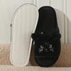 Pantofole da Casa Gatto Cartone Animato Pantofole Calde Pantofole a Suola Morbida con Punta Aperta