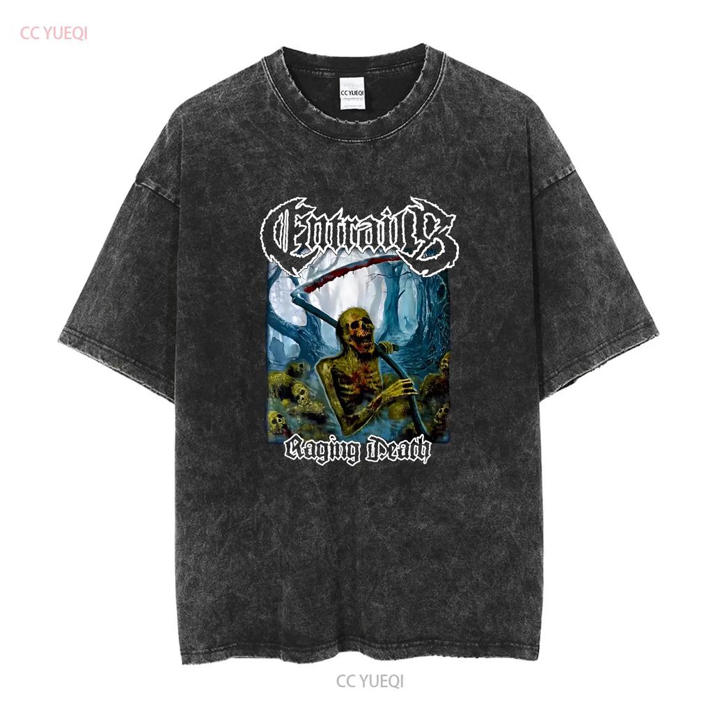 ENTRAILS Raging Death Cotton Classic T Shirt All Sizes BO324 Vintage Washed Versatile Soft Graphic Homme Slightly Unisex