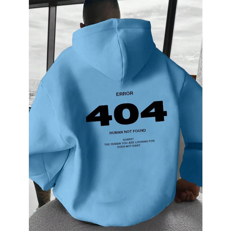 Men's Loose Casual Pullover Hoodie Street Fashion Printed Top