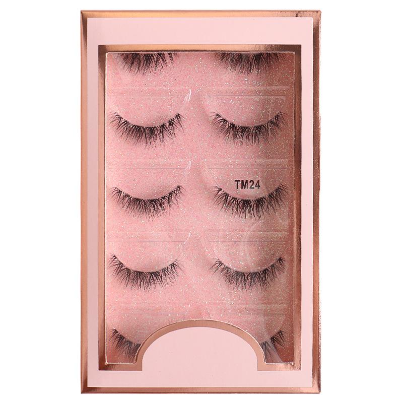 Transparent Fishing Line Little Devil Natural Slender False Eyelashes 5 Pairs Of Natural Simulated Eyelashes