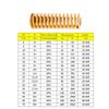OD10mm ID 5mm Yellow Small Load Die Mold Springs Die Spring Compression Spring Spiral Stamping Compression Mould Length 10-300mm