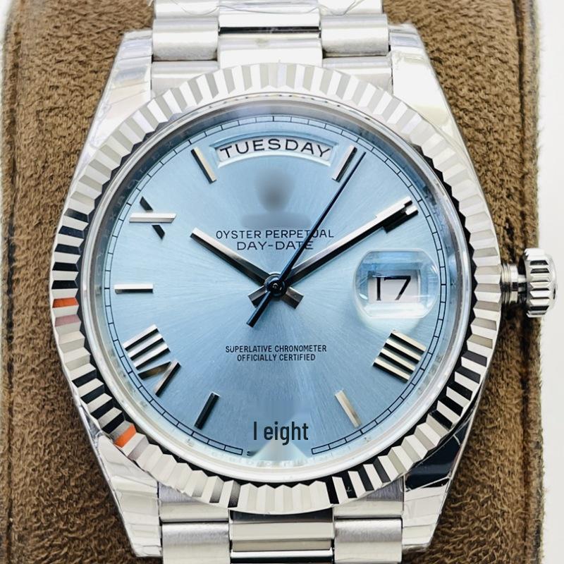 AR მამაკაცის ავტომატური მექანიკური იახტის საათი - Water Ghost სერია, კვირის ლოგი, პანდას ციფერბლატი