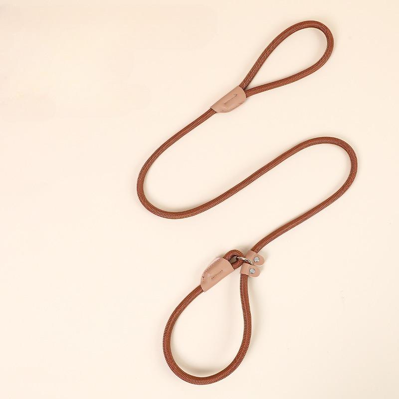 Adjustable Loop Collar Training Leashes for Small Large Dogs Dog Walking Leash Slip Rope Lead Heavy Duty Braided Rope