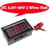 Mini LED Digital Display Voltmeter Detector DC 0-30V / DC 4.5 -30V / AC 70 -500V Voltage Monitor Tester Gauge for Motorcycle Car