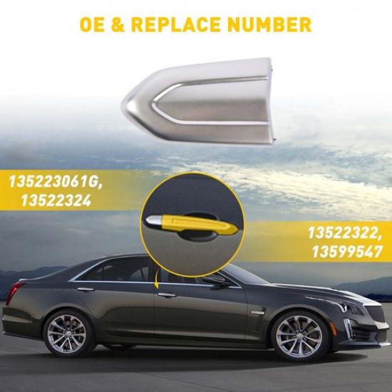 Chrome Door Exterior Lock Cap Handle Cover Trim For Cadillac XTS ATS CTS CT6 B