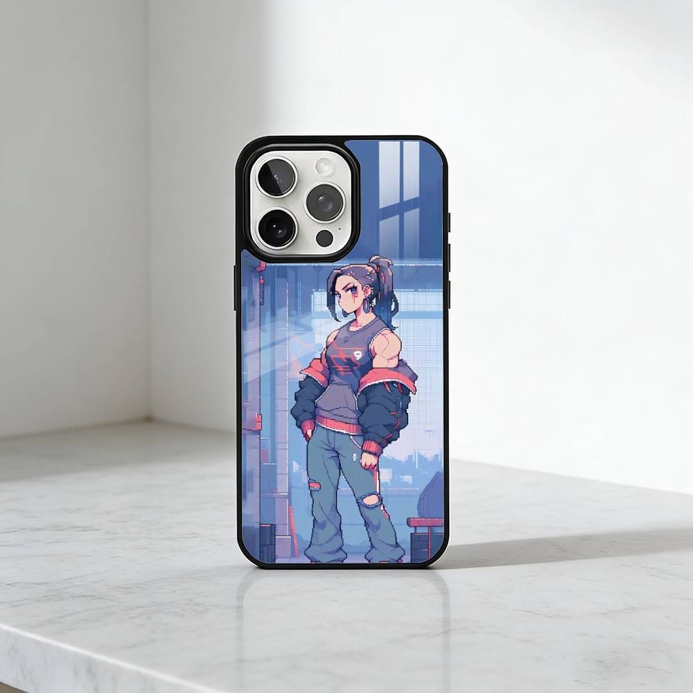 8Bit World Girls  Phone Case For iPhone17,16,15,14,13 Plus,Pro Max Magnetic For Magsafe Wireless Charging