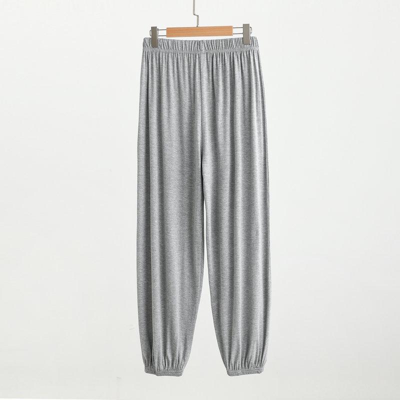 Modal Men's Mosquito-Proof Jogger Pants: Lightweight, Versatile Lantern Style for Sleep, Home, or Outdoor Wear.