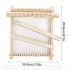 Wooden Weaving Looms Kit Machine with Yarns Portable Handmade Tapestry Loom DIY Craft for