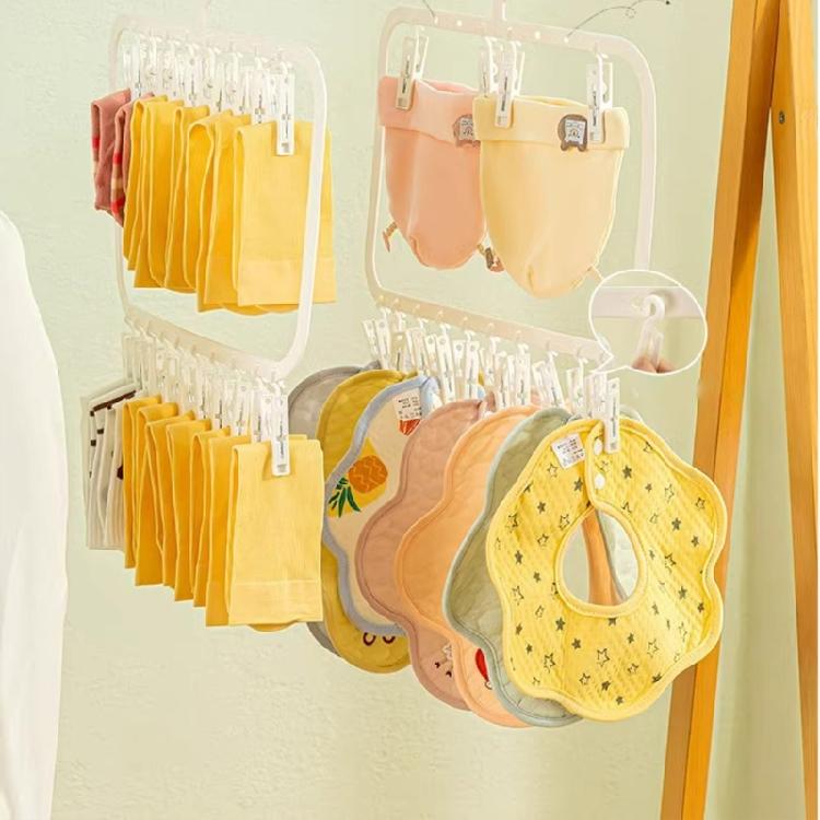 Practical Rotating Hook Drying Rack Space Efficient Drying Rack for Small Items in Bedrooms Bathrooms and Closets