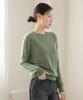 Keulleiseu 100% Wool Round Neck Knit Sweater_Light Purple