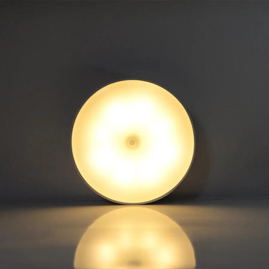 Bewegungssensor Licht USB Wiederaufladbares Nachtlicht LED Lampe für Küche Schlafzimmer Treppe Flur Schrank Kleiderschrank Nachtlicht