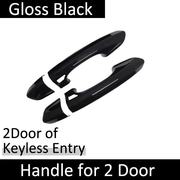 

for Ford Mustang 6 MK6 S550 2015~2025 Luxuriou Gloss Black Door Handle Cover Styling Sticker Trim Car Accessories 2016 2017 2018