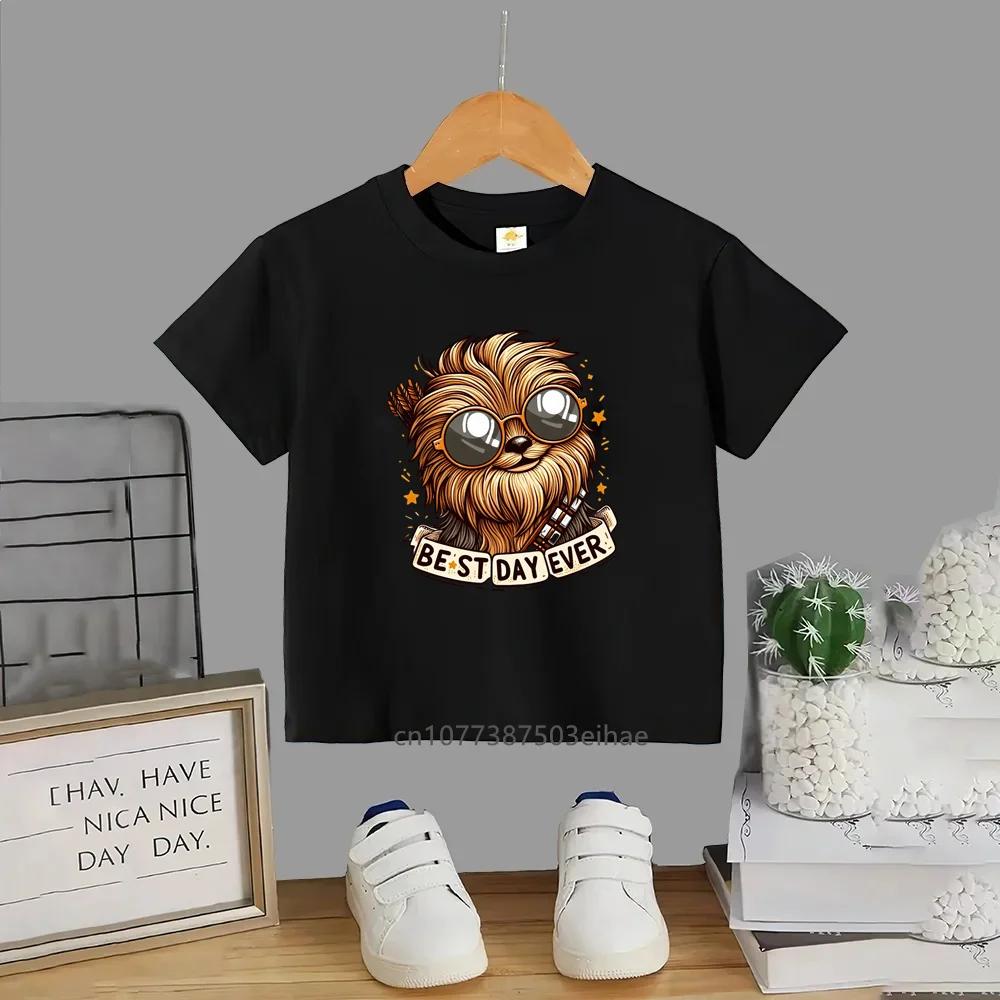 Cotton Comfort Kids Star Wars TShirt for Ages 314 Boys and Girls Round Neck Printed Short Sleeve Elegant and Luxurious Top
