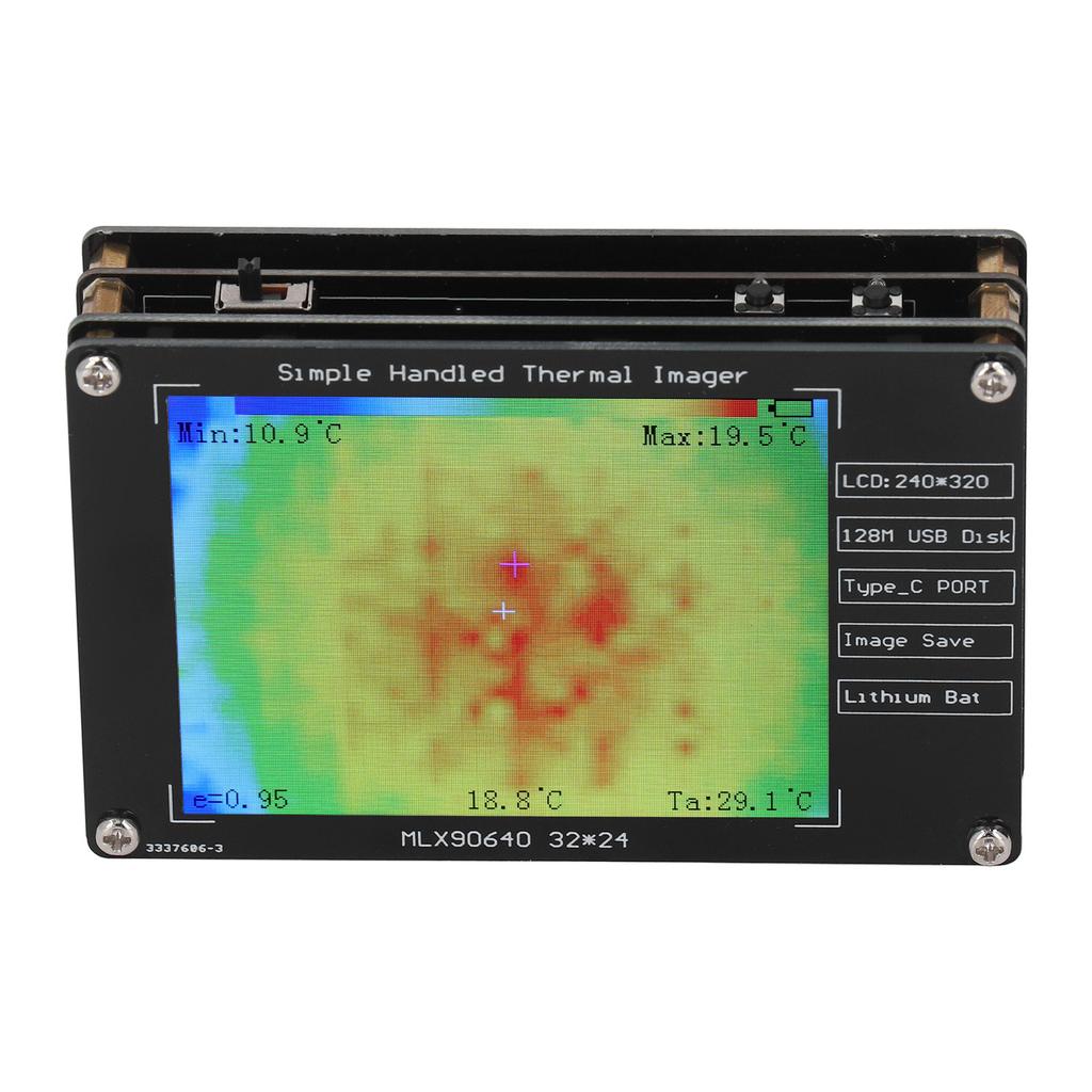 كاميرا تصوير حراري رقمية LCD مقاس 2.8 بوصة مع بطارية كاميرا حرارية متعددة الوظائف كشف درجة الحرارة