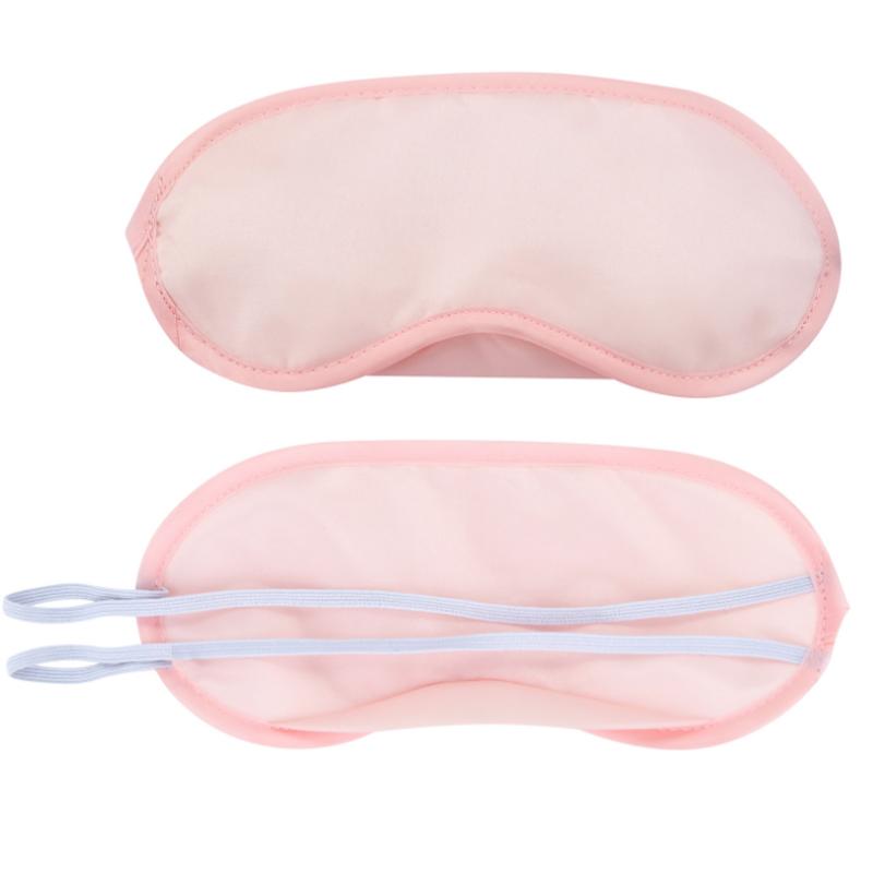 

50 шт./лот, многоразовые повязки для глаз, мягкие маски, черные тени, нашивки с повязкой на глаза, для ночного путешествия, на глаза, спальный чехол розовый