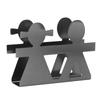 Upright Napkin Holder Boy and Girl Hollow Pattern Wrought Iron Metal Vertical Tissue Holder Desktop Storage Rack