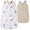 Babyu, All-season Sleeping Bag Cotton Double Zipper Adjustable 1.5 Tog 0-9 M