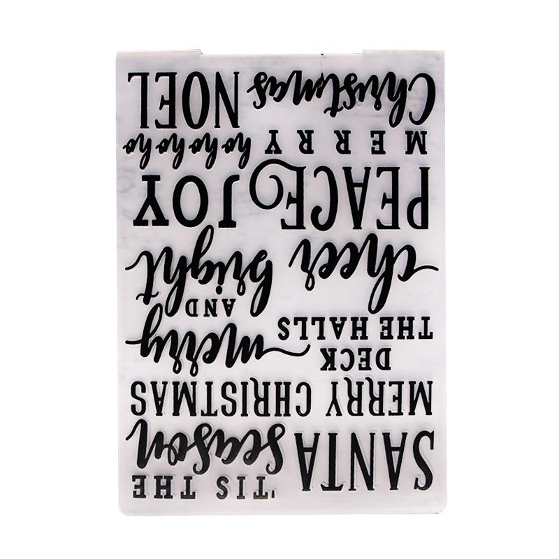 1pcs  Plastic Embossing Folder Template for DIY Scrapbooking Craft Photo Album Card Holiday Handmade Decoration Supplies