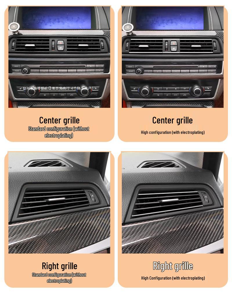 BMW 5 Series F10/F18 Center Console Air Vent Grille Panel Accessories