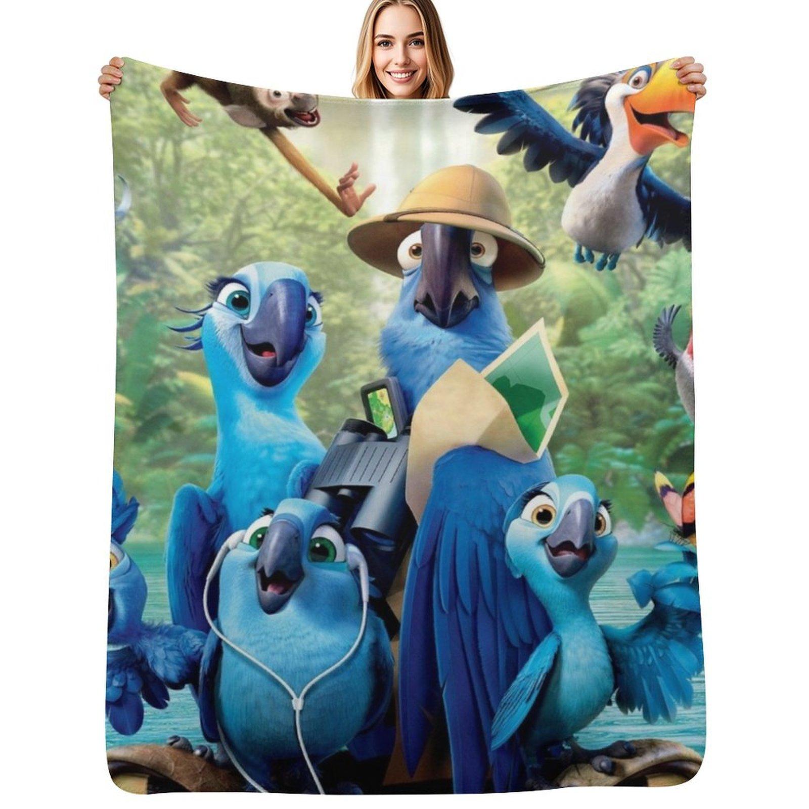 

RIO Throw Blanket Soft Bedroom Blanket for Night Sleeping 102x76cm(40x30in)