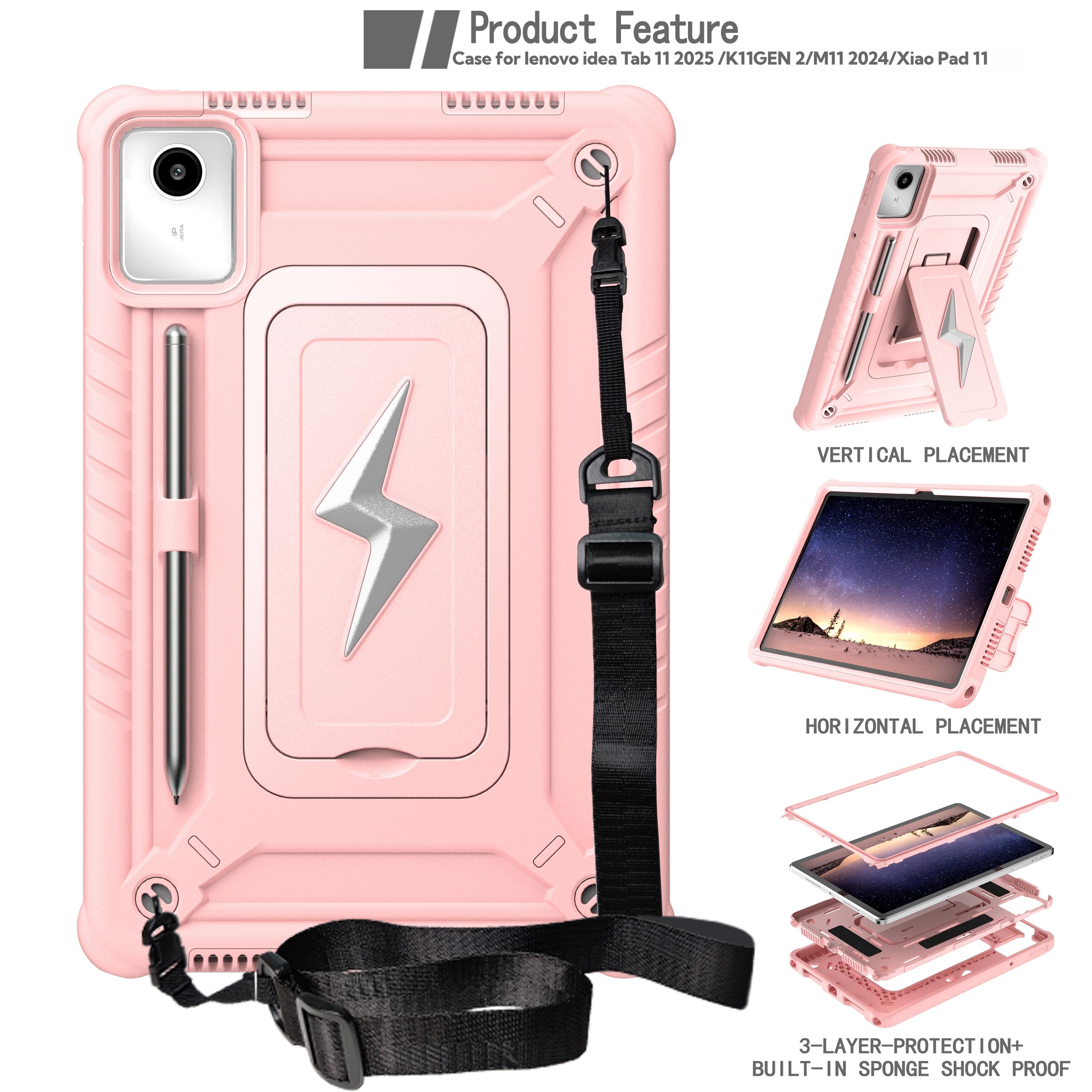

Case Universal For Lenovo Idea Tab K11 Gen2 Xiaoxin Pad 11 2025 2024 M11 TB335FC TB336FU TB336ZU TB331FC TB330FU XU Hybrid Cover Xiaoxin Pad 11 2025 розового золота