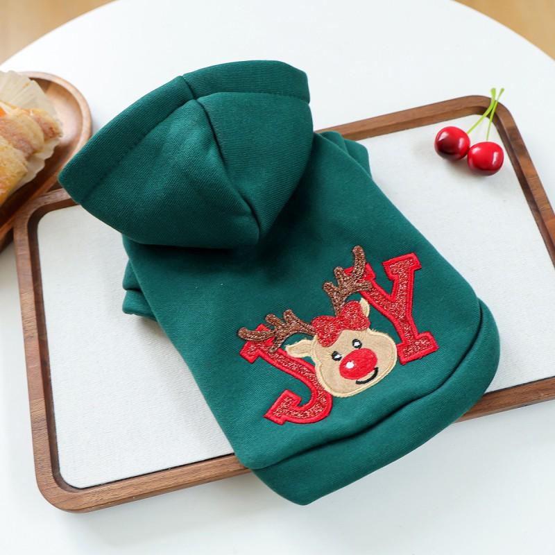 PETCIRCLE Dog Christmas Sweatshirt Small Puppy Warm Festive Costume