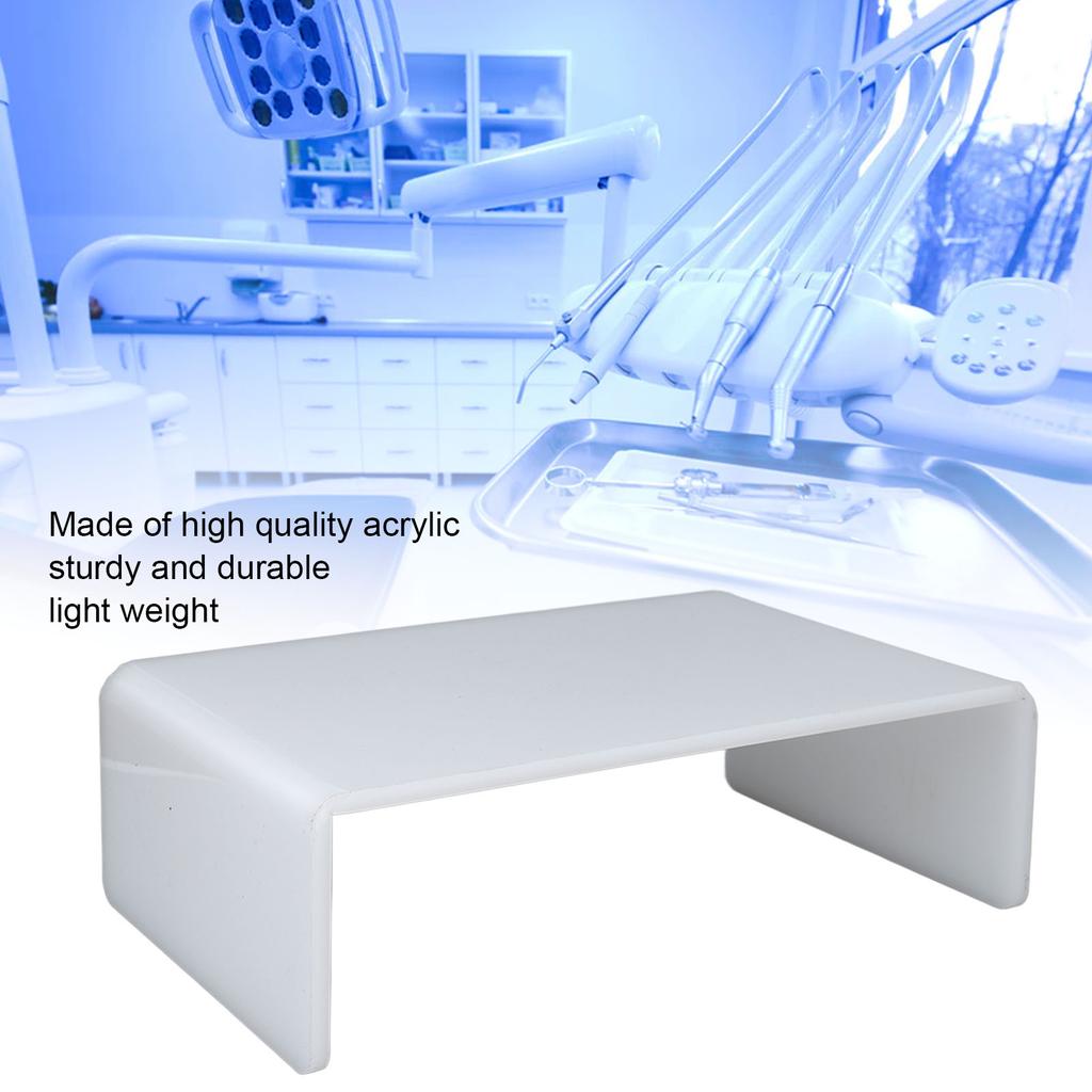 Acrylic Elevated Shelf for Desktop Smoothing Edges Easy Cleaning Acrylic Elevated Rack for Computer Monitors Dental Use