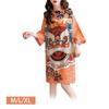 Lady Qipao Dress Soft Chinese Cheongsam for Anniversary Travel Holiday M