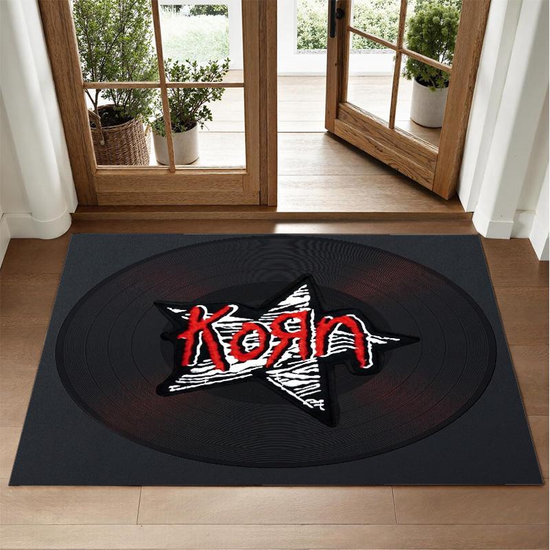Korn Design Crystal Velvet Rug Soft Decorative Mat for Bedroom Entrance