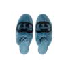 Gucci Interlocking G Faux Fur Slippers Blue Black Women's 719847 AAAUL 8439