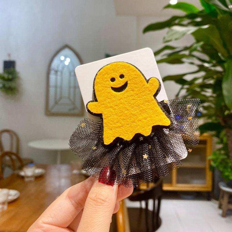 Halloweenské sponky do vlasů Dětská síťovaná sponka do vlasů Dýně Duch Pavouk Spona do vlasů Halloweenská Cosplay Dekorace Zábavné rekvizity