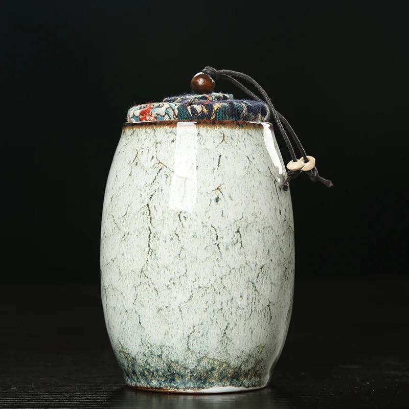 Color Kitchen Food Jar Mini Ceramic Medicine Jar Sealed Tea Caddy Desktop Decoration Gift Box Bottle Container Home Decoration