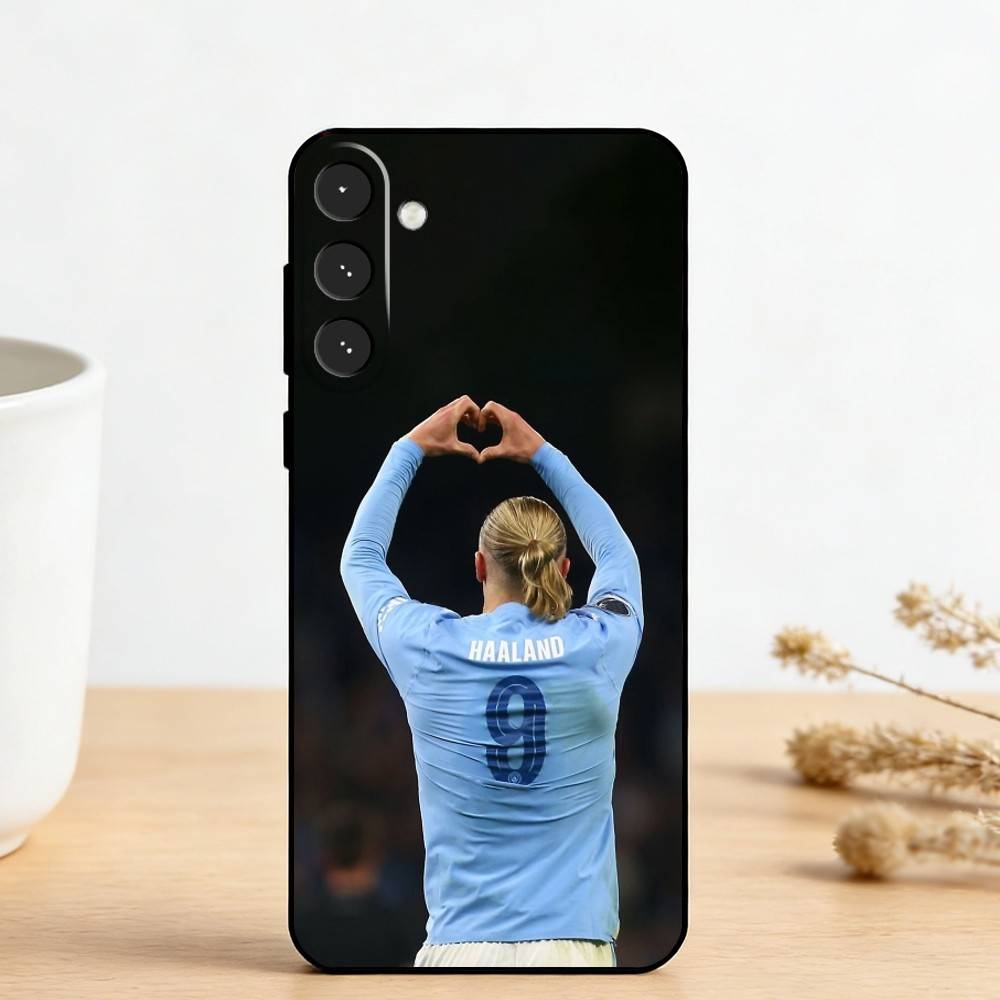 F-Football S-Star E-Erling Haaland Phone Case For Samsung Galaxy A73,A72,A71,A70,A53,A52,A51,Others Soft Black Cover