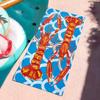 Art Colorful Lobster Ocean Towel Sports Quick Dry Travel Camping Gear Sandproof Soft Light Large Beach Towel