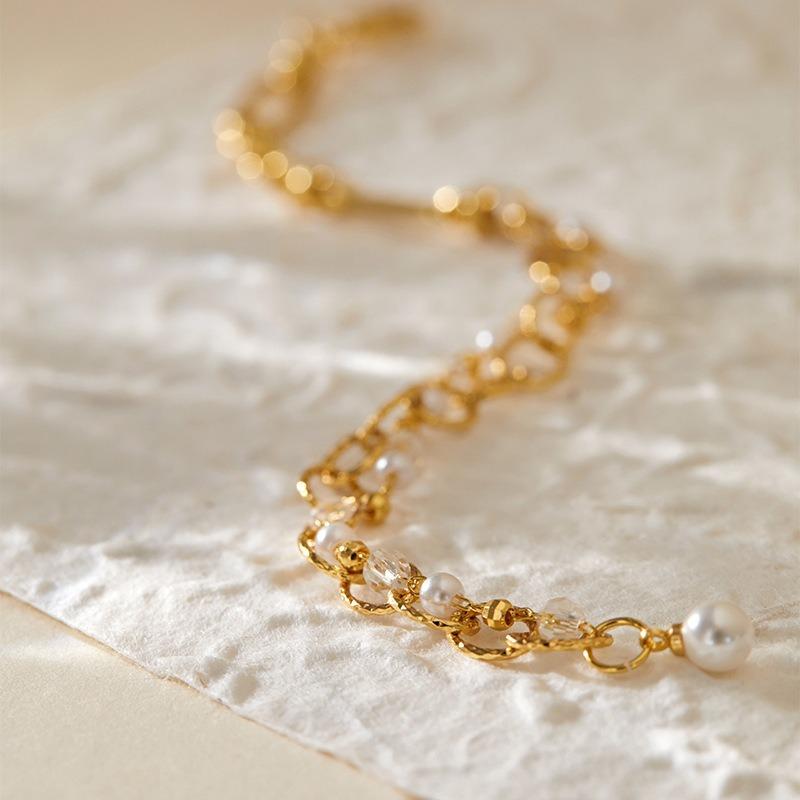 Women 18k Gold Plated Handmade Hollow Adjustable Chain Bracelet