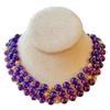 Vintage Natural High-Quality Amethyst Necklace Collarbone Chain Design Atmosphere Neck Chain
