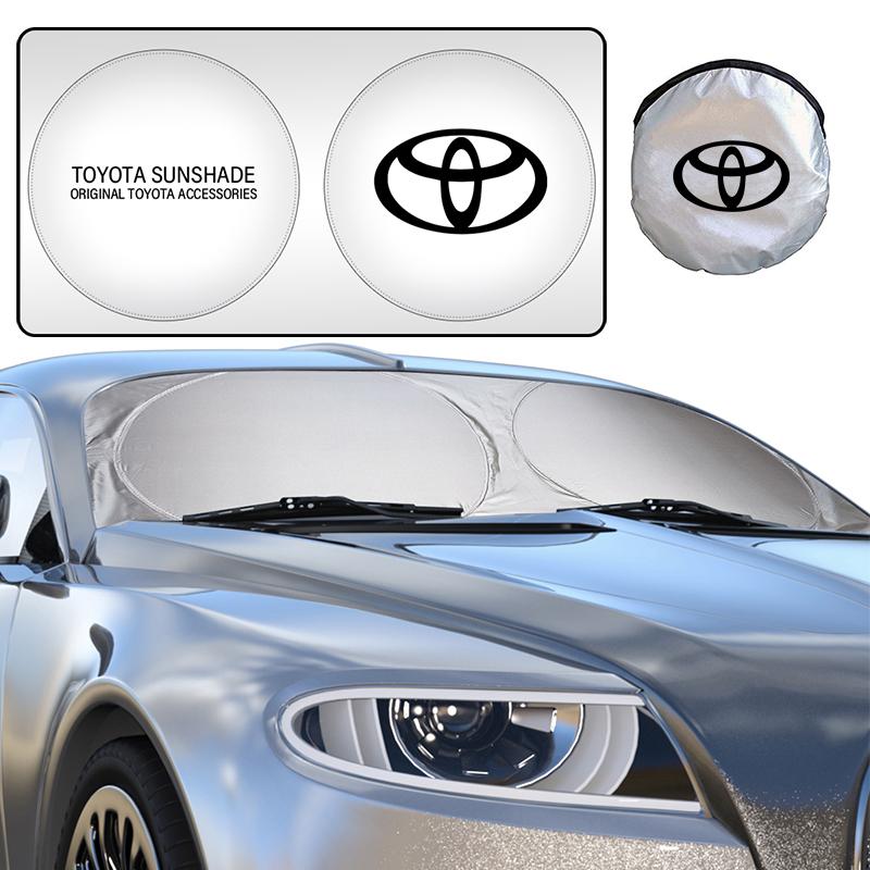 ACH1 Car interior stickers Car Windshield Sunshade Cover Sun Visor UV Protector For Toyota Corolla Camry rav4 Yaris hilux prius PRODA