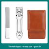 Foldable Stainless Steel Flat-Edge Nail Clippers - Portable Manicure and Toenail Tools.