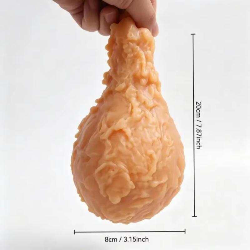 Squishy & Decompress Big Fried Chicken Leg Pinch, Creative Oversized Fried Chicken Leg Malleable Fluid Ball Stress Relief Toy