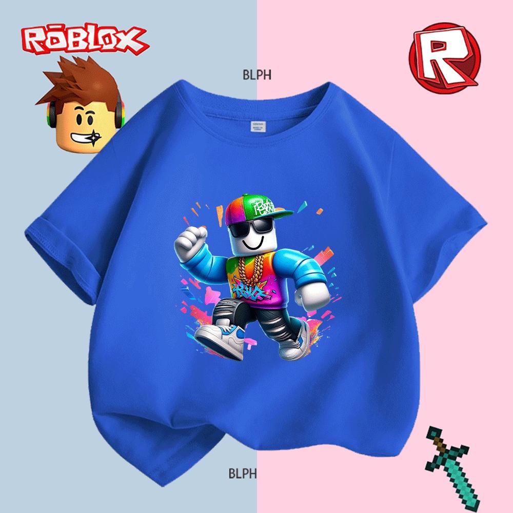 

Милая детская футболка в стиле Roblox с ярким граффити, модная кепка и кроссовки для стильных детей 110