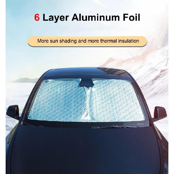 For Tesla Model 3 Y S X YL Juniper 2025-2020 2026 Thicken Front Windshield Sunshade Sun Shade Anti-UV Sun Shading Screen CoverWindshield Sunshades 1