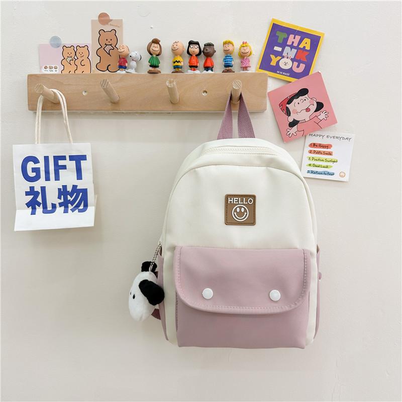 Cute Fashionable Canvas School Bag For Children Lightweight Comfort Fit For Boys And Girls
