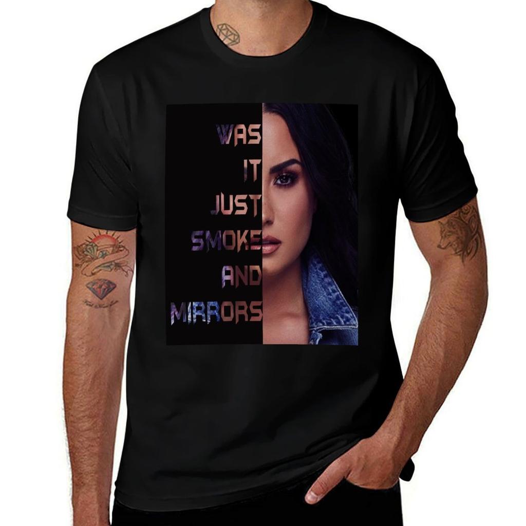 Demi Smoke And Mirrors T-Shirt Retro Graphic Print T-Shirt