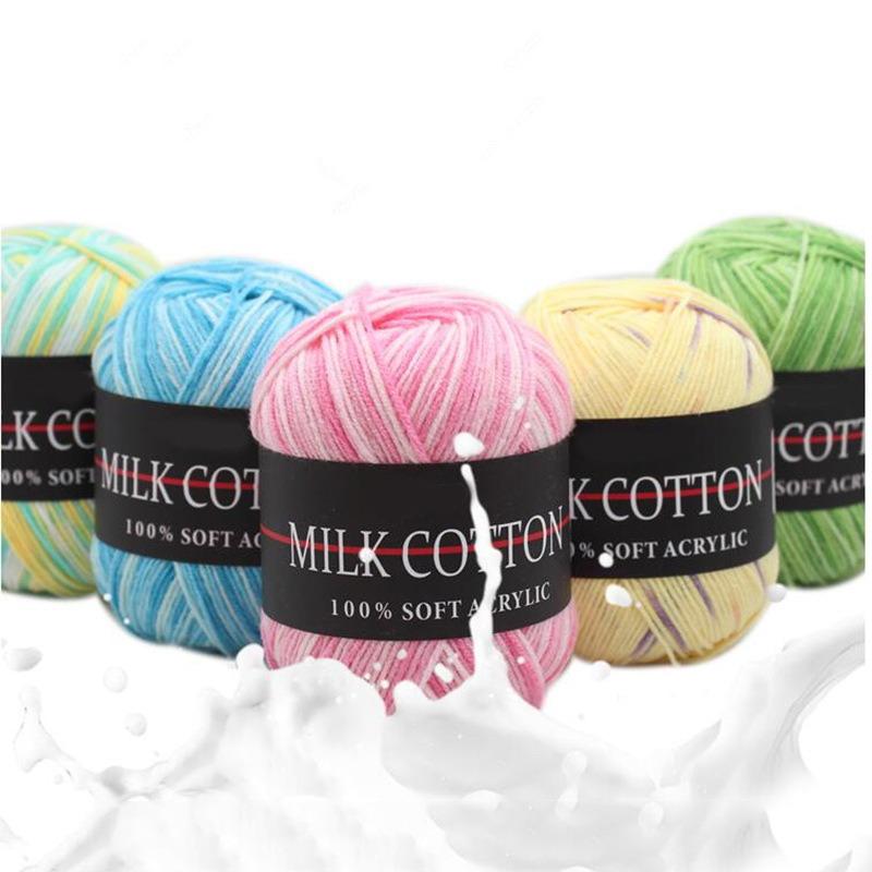 Milk Acrylic Yarn Crochet Yarn For Knitting Wool Yarn Hand Knitted Yarn To Knit Blanket Crocheted Thread