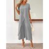 IHUASU Women's Fashion Casual Short Sleeve O-Neck Pants Suits